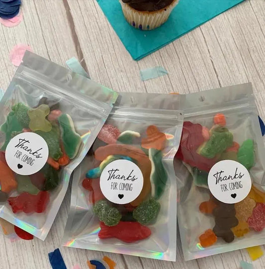 Gummy Candy Mini Pouches, Kids Birthday Party Favors, Thank You Treats, Goodie Bags, Candy Buffet Snacks, Gummies, Pink Bag Mix
