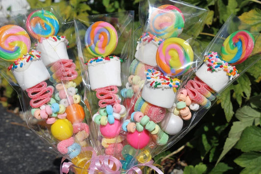 10 Birthday Sprinkles Lollipop Candy Kabobs| Handcrafted in Maine |Party Favors, Bridal, Baby Shower gifts, Memorial Day Treats